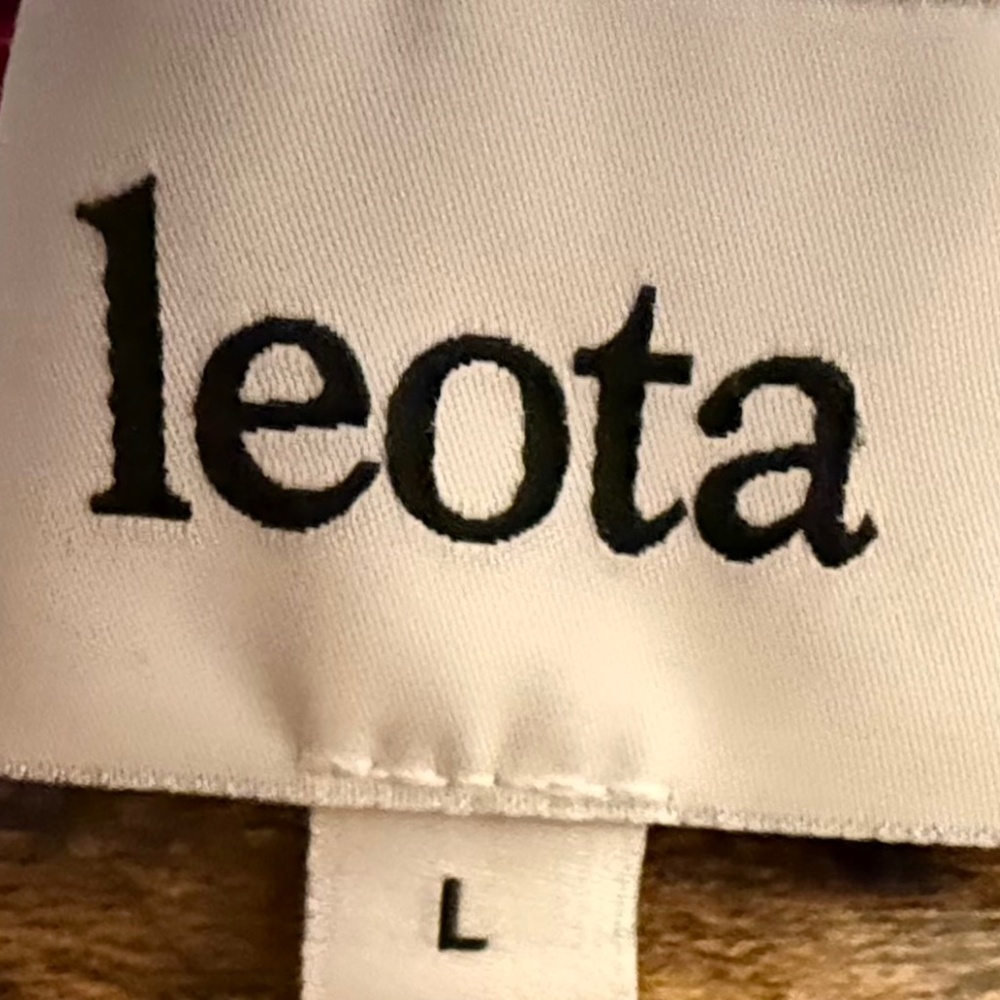 Leota Midi Dress Size L | Tie Waist | Sleeveless Work or Event Dress